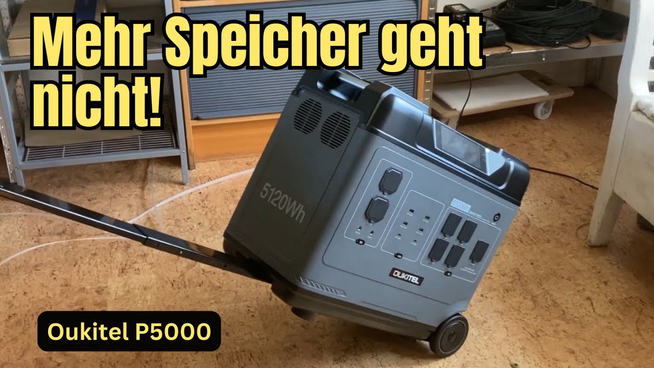 Mehr Batteriespeicher geht nicht - OUKITEL ABEARL P5000E 5120Wh / 2200W Power Station