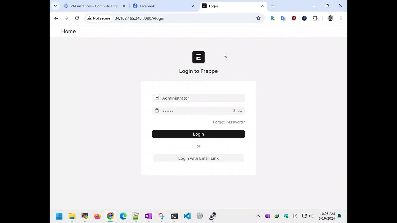 ERPNext on GCP, Docker