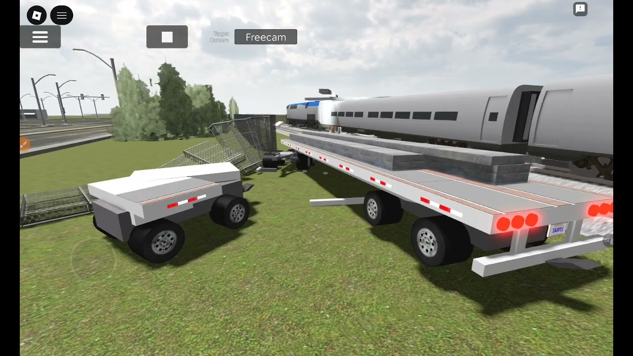 Train vs car and a runaway train.