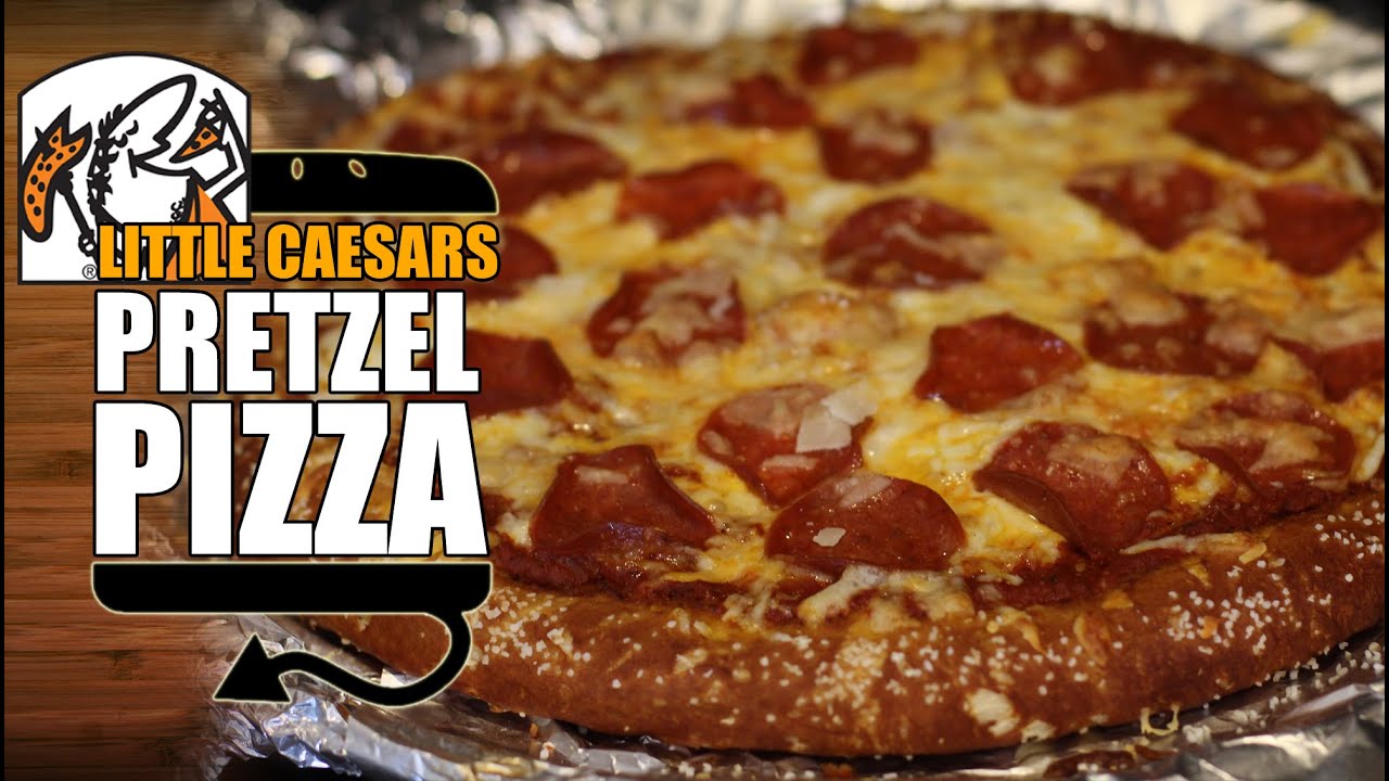 Little Caesar's Soft Pretzel Crust Pizza Recipe Remake with Pizza Sauce - HellthyJunkFood