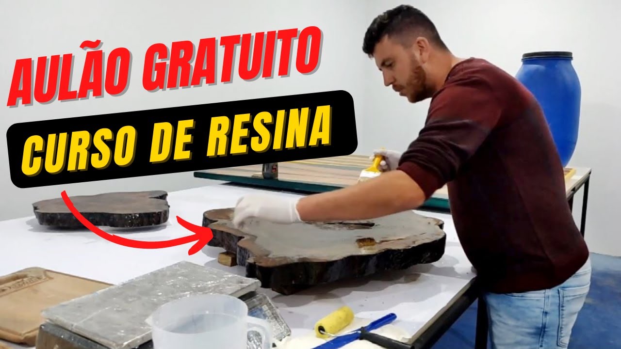Curso de Resina Gratuito: Aula Grátis de Resina Époxi