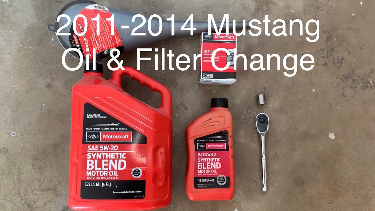 2014 Mustang V6 Oil & Filter Change 3.7L