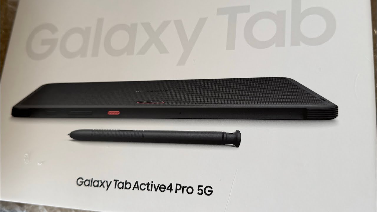 Silent Unboxing & Setup of the Galaxy Tab Active4 Pro – Adding the Case and First Look!