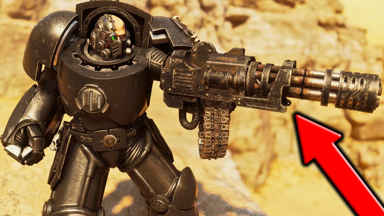 NEW GATLING CANNON GAMEPLAY! Iron Hands Terminator vs Tyranids - Warhammer 40K Space Marine 2 (Mods)