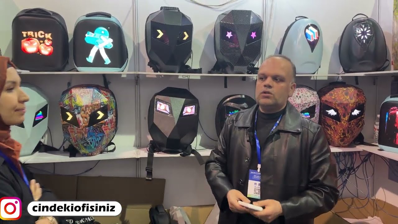 LED EKRAN gözlü YENi trend MOTORCU çantaları OKUL çantaları