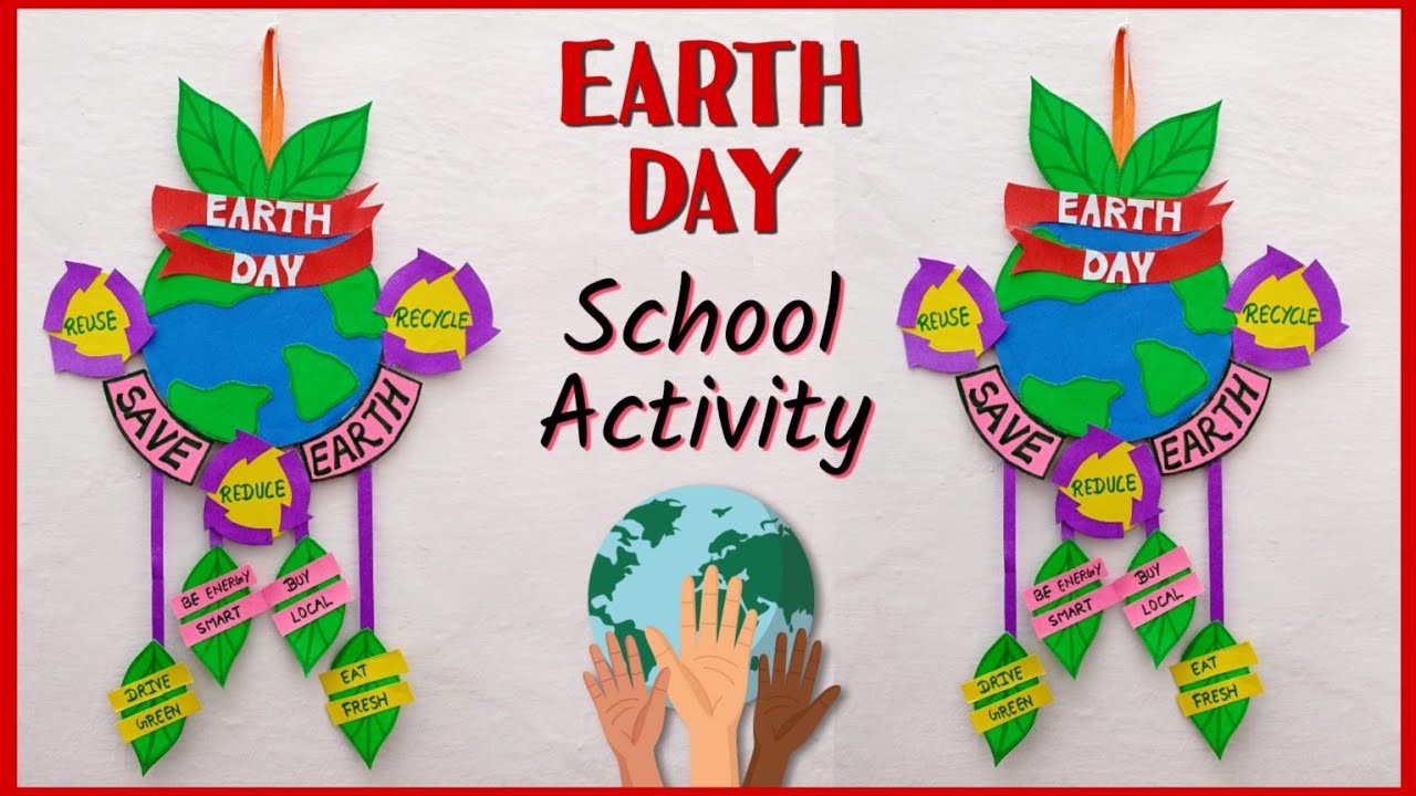 EARTH DAY//Wall Hanging//Science TLM//TLM for Primary Clas//School Activity//Classroom Activity