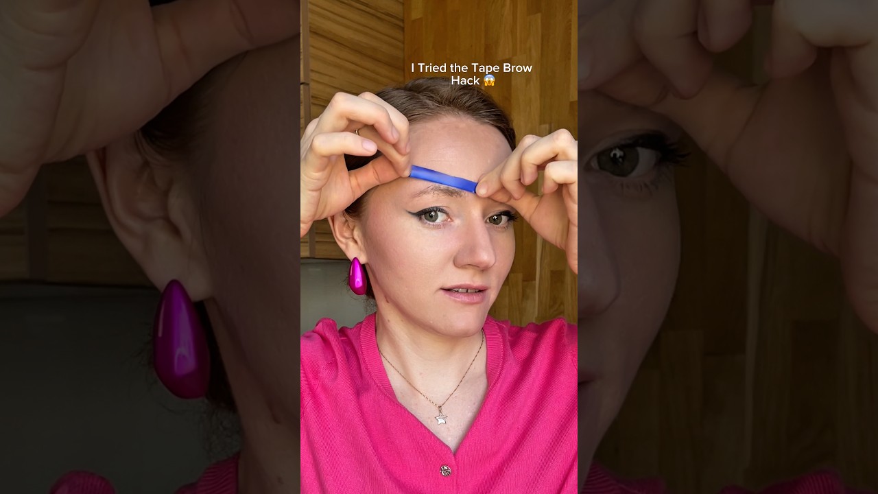 I Tried the Tape Brow Hack 😱
