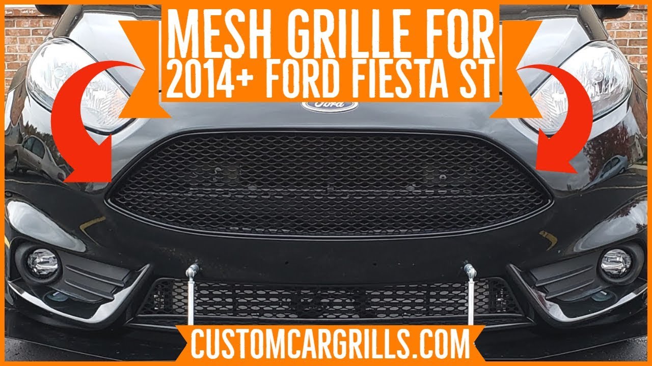 Ford Fiesta ST 2014+ Mesh Grill Installation How-To by customcargrills.com