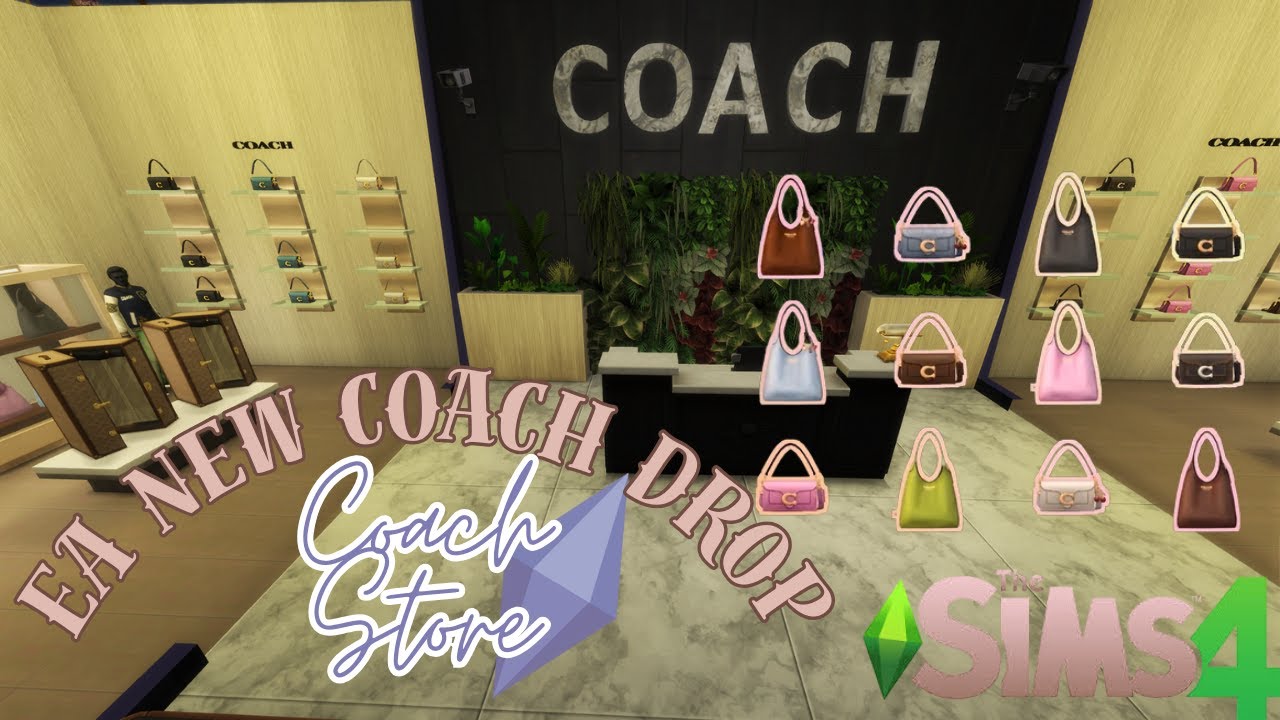 I Built a Coach Store in The Sims 4👜✨|Speed Build + Full Walkthrough |Download Available
