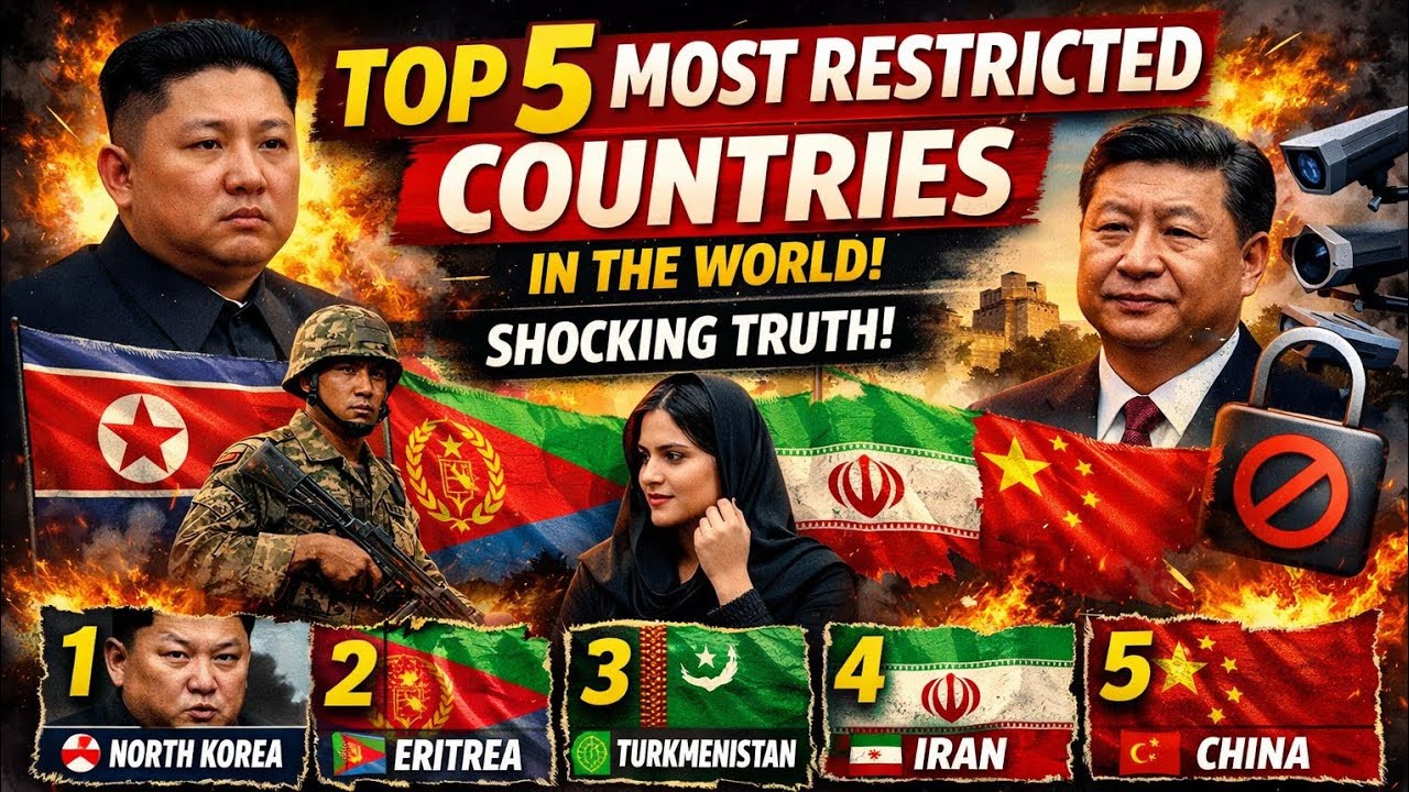 Top 5 Most Restricted Countries in the World 😱🚫 (Shocking Truth)