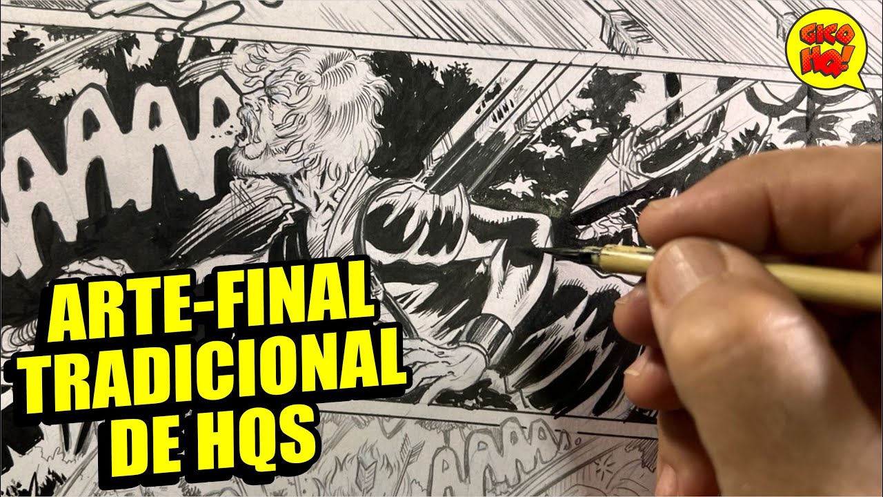 Arte-final tradicional de HQs na prática: como fazer