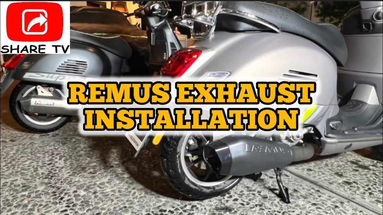 Remus Exhaust Installation On A VESPA GTS 300 @sharetvph