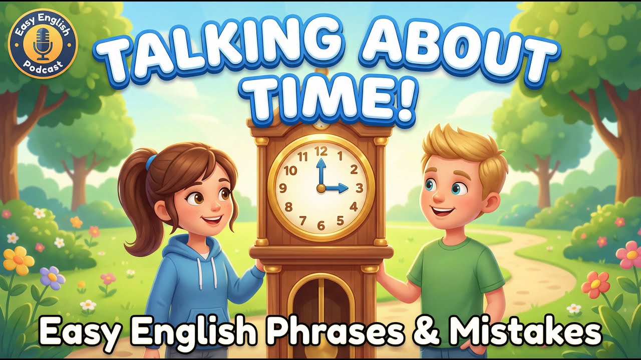 Master Telling Time in English! Easy Phrases & Common Mistakes Fixed 🕒 | Easy English Podcast