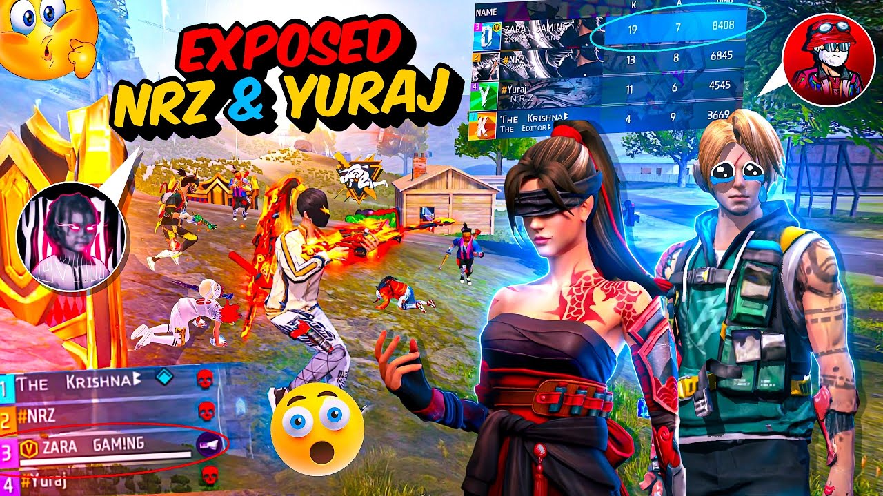 Exposed @NRZ @YURAJ YT 😡47 kills Total Against Grandmaster players😱