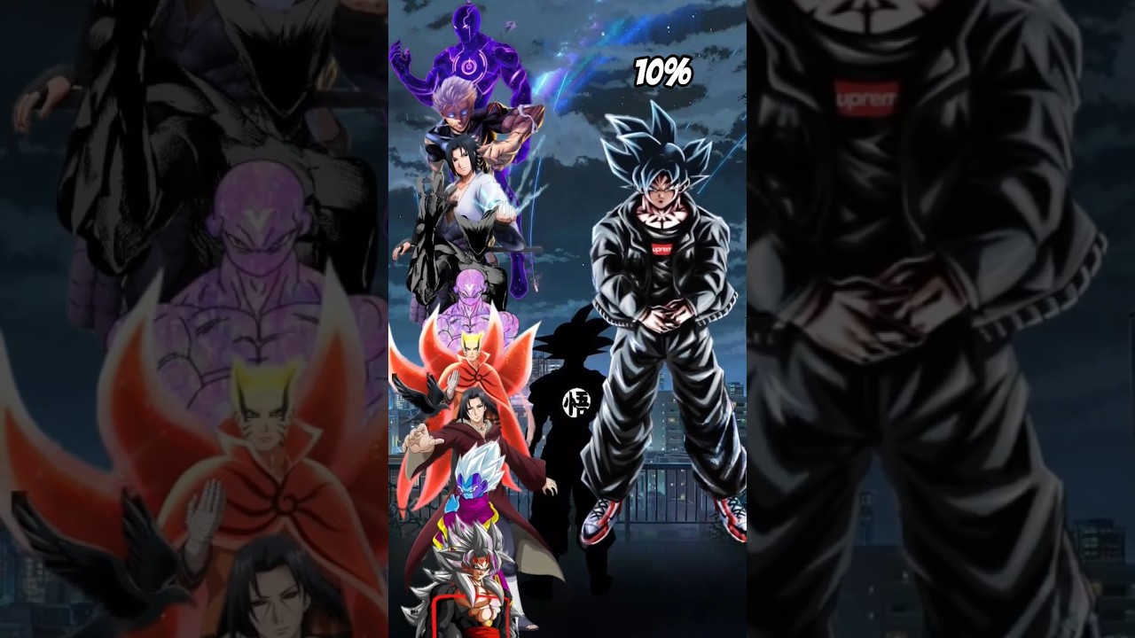 Drip Goku vs saitama, gojo, Naruto, Sasuke, garou, Goku black, zeno and itachi 