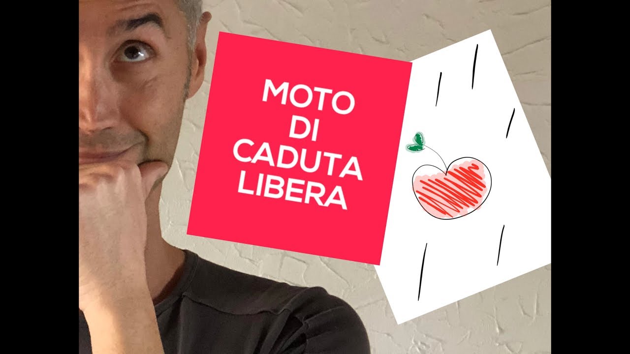 moto di CADUTA LIBERA, accelerazione di gravita, fisica caduta libera, moto uniformemente accelerato