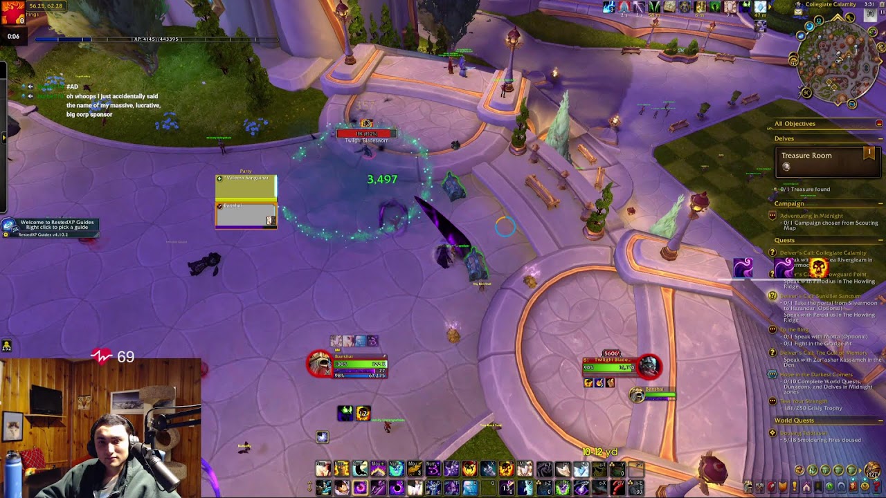 !drops Chill Midnight Saturday (4265 io, HoF Hunter) !restedxp !talents !spec !dw !main !craft