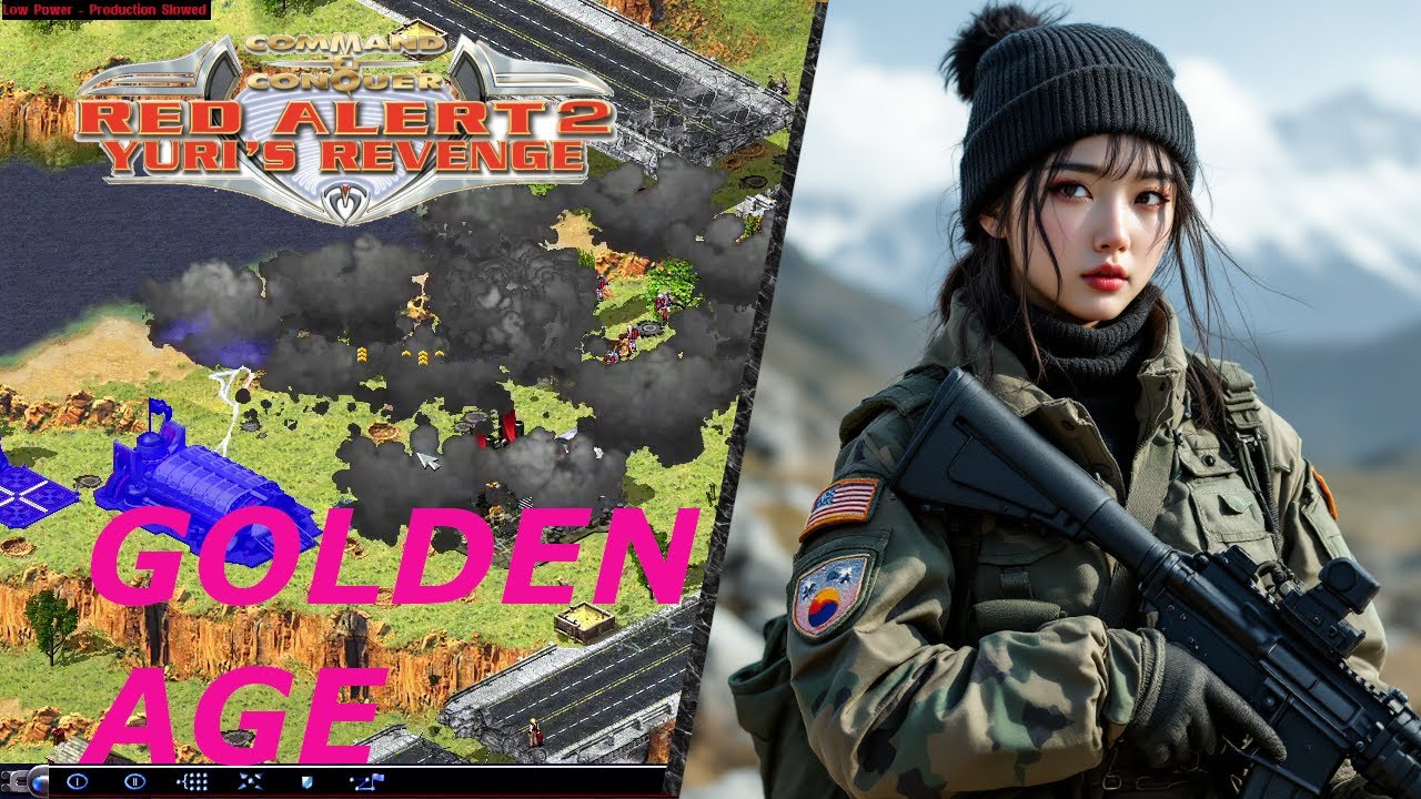 Red Alert 2 Yuris's Revenge | Fields of Gold | 1 Vs. 7 brutal A.I. + Superweapons