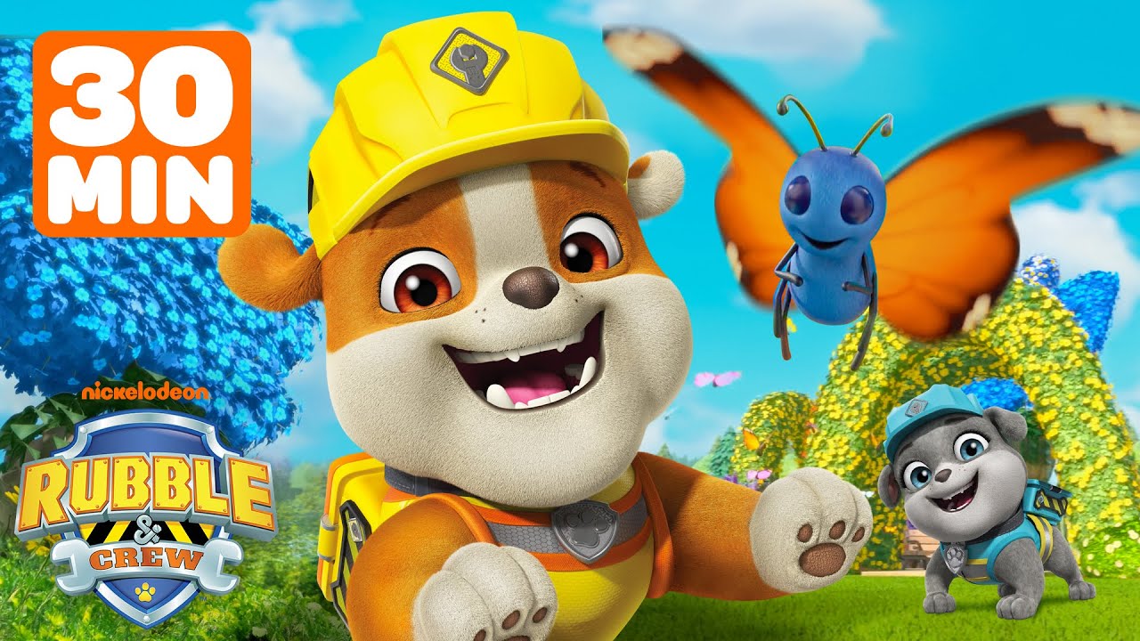 Rubble's Springtime Rescues & Construction! w/ Motor & Charger | 30 Minutes | Rubble & Crew