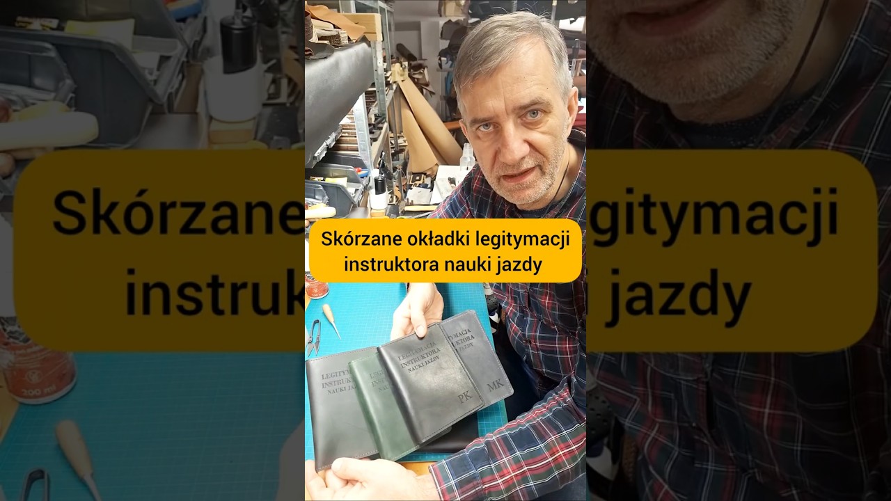 Skórzane okładki do legitymacji instruktora nauki jazdy mogą być dowolnie personalizowane