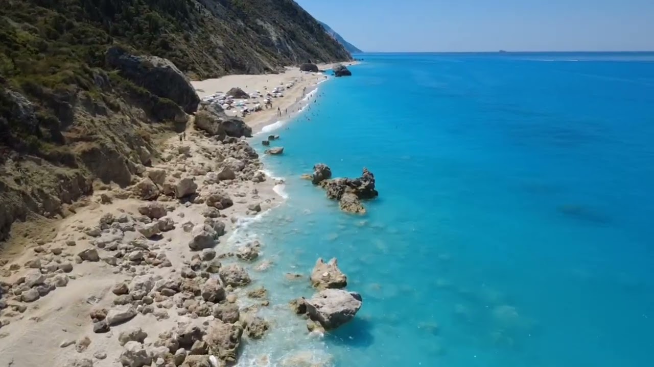 Megali Petra plaža, Lefkada avg 2025