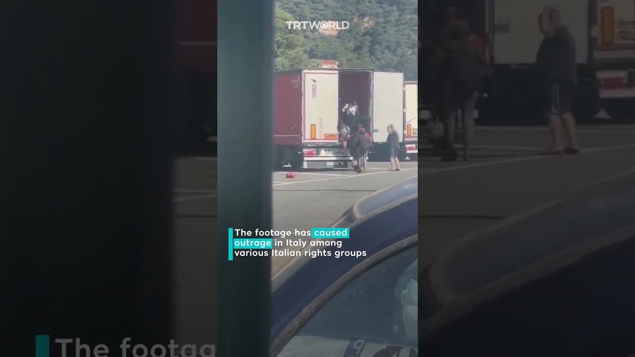 Driver recorded whipping migrants causes outrage in Italy