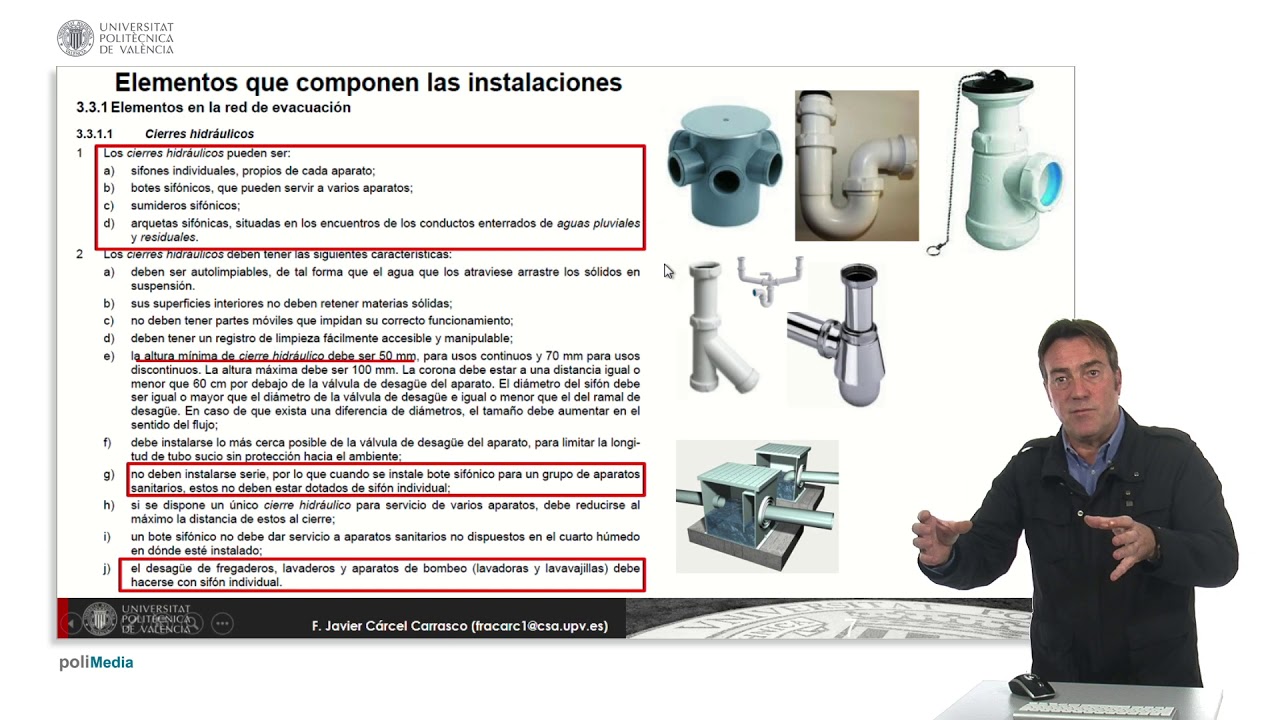 Saneamiento. Características instalación |  | UPV