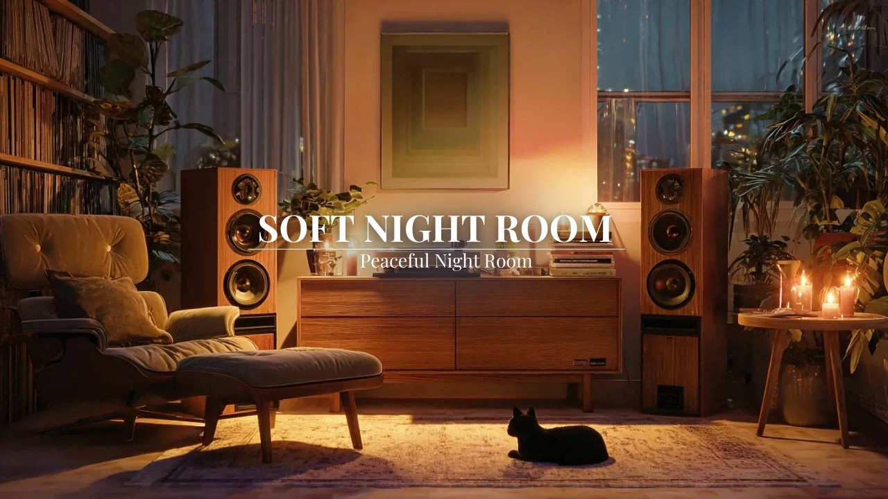 Record Player & Warm Lights | Gentle Ambiance for Restful Sleep