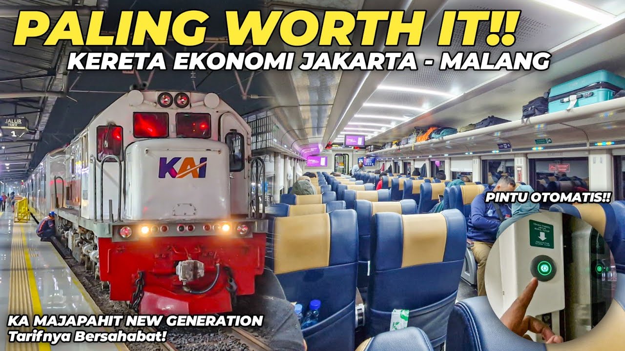 KERETA EKONOMI MEWAH JAKARTA - MALANG INI MENJADI PILIHAN TERBAIK!! Trip KA Majapahit New Generation