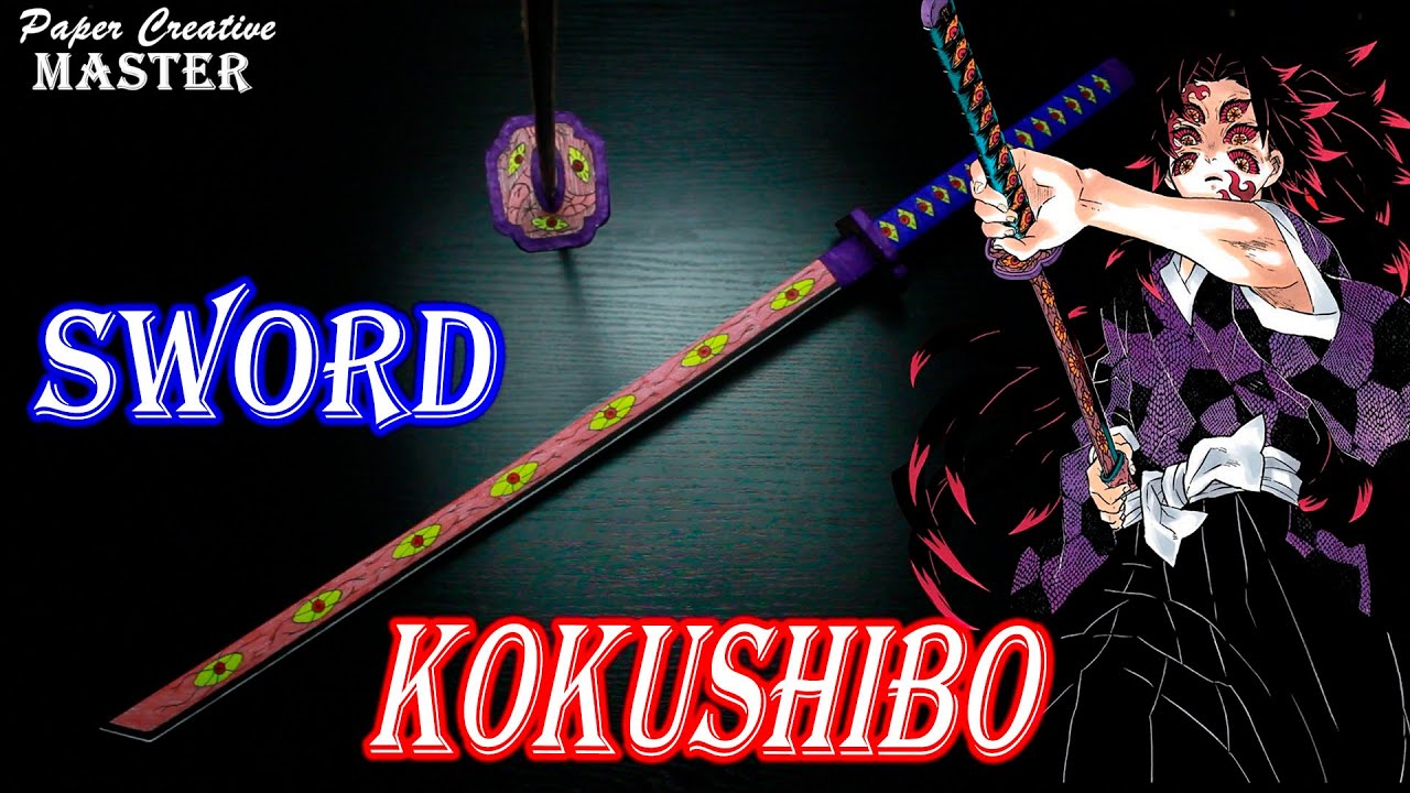 How to make a Kokushibo sword out of paper. Demon Slayer