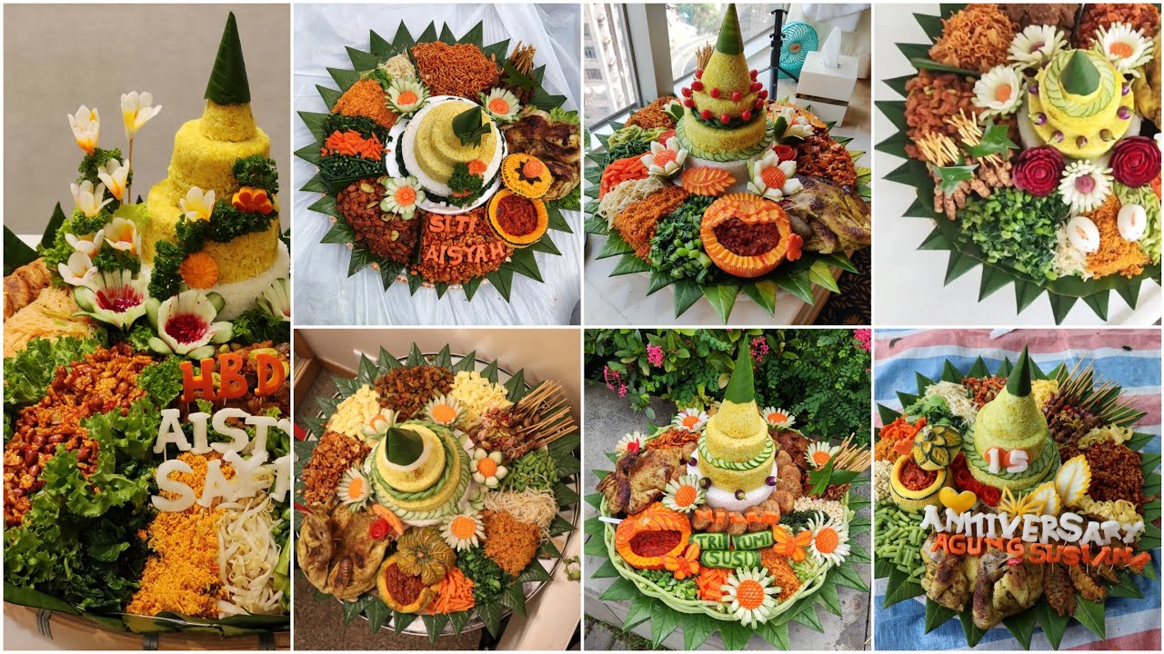 BISA JADI INSPIRASI || 7 CARA MUDAH MENGHIAS TUMPENG ala @Ulien kura ceria