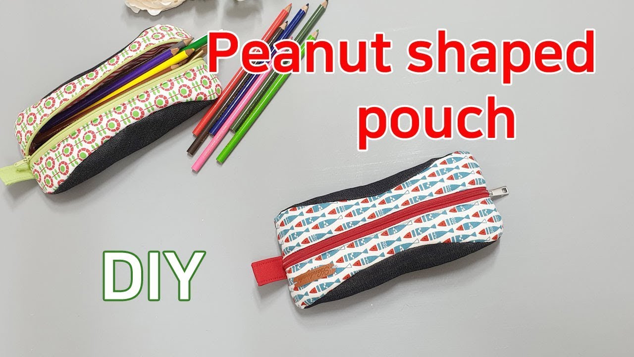DIY Make a pouch/Make a pencil case/땅콩파우치 만들기/땅콩 필통/Mach einen Beutel