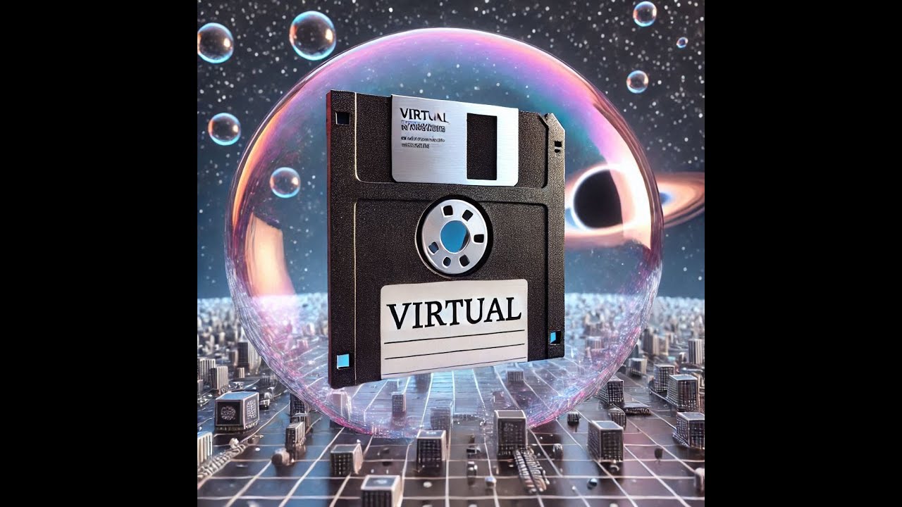 Atari ST Virtual Floppy Drive demo Part 1 of 2  #vintagecomputers.