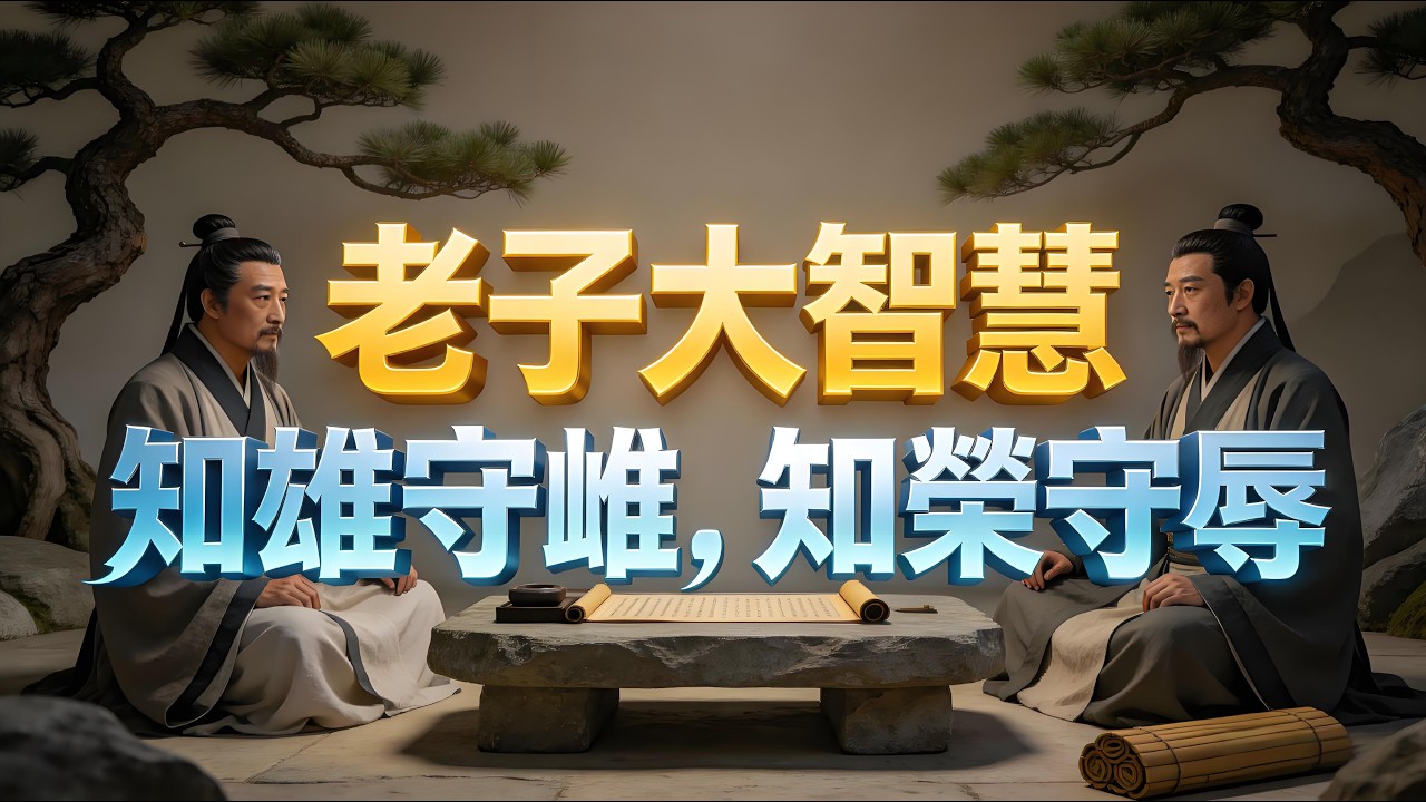 老子大智慧：知雄守雌，知白守黑，知榮守辱！三層智慧的底層邏輯：反人性，方得大通透！