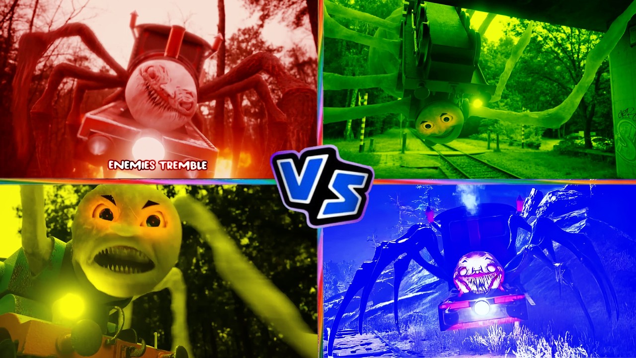 🚂CHO CHO CHARLES 🆚️ THOMAS TRAIN 🆚️ CURSED TRAIN 🎶Coffin Dance Song