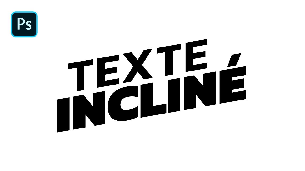 Tuto Photoshop : Effet de Texte Inclin&eacute;
