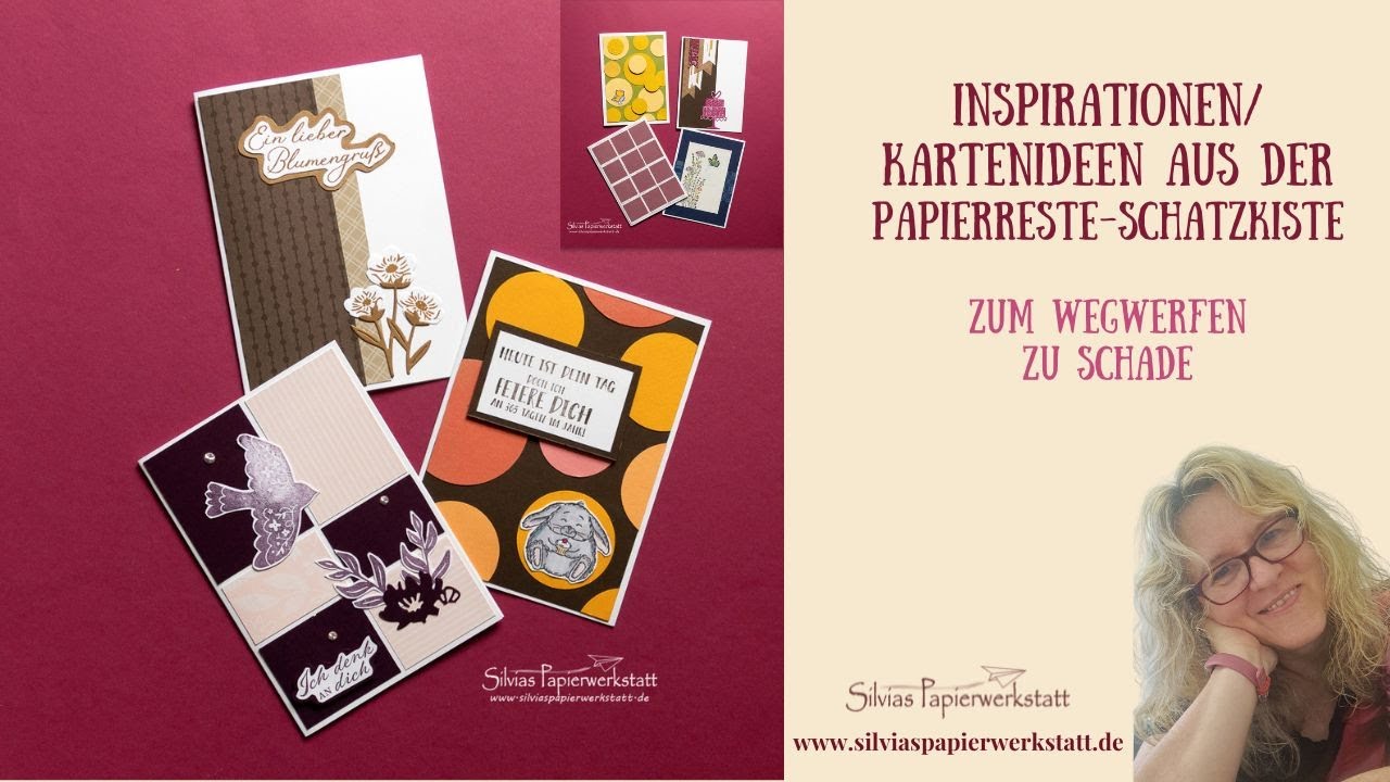 Inspirationen/Kartenideen aus meiner Papierreste-Schatzkiste