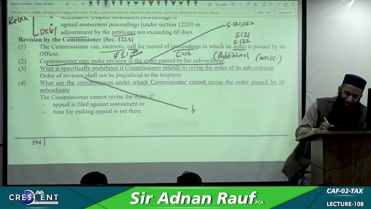 CAF 2 Sir Adnan Rauf Lecture 108