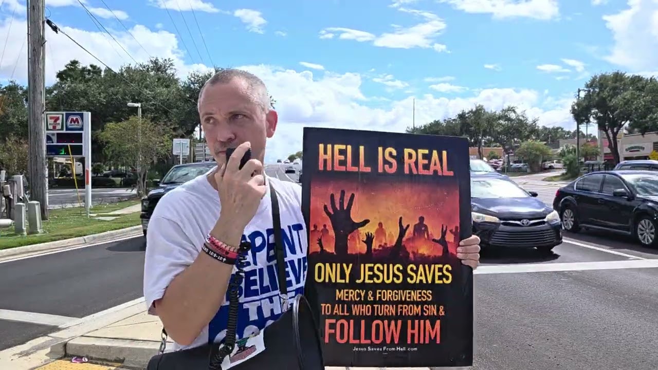 Street preaching in Tampa, FL