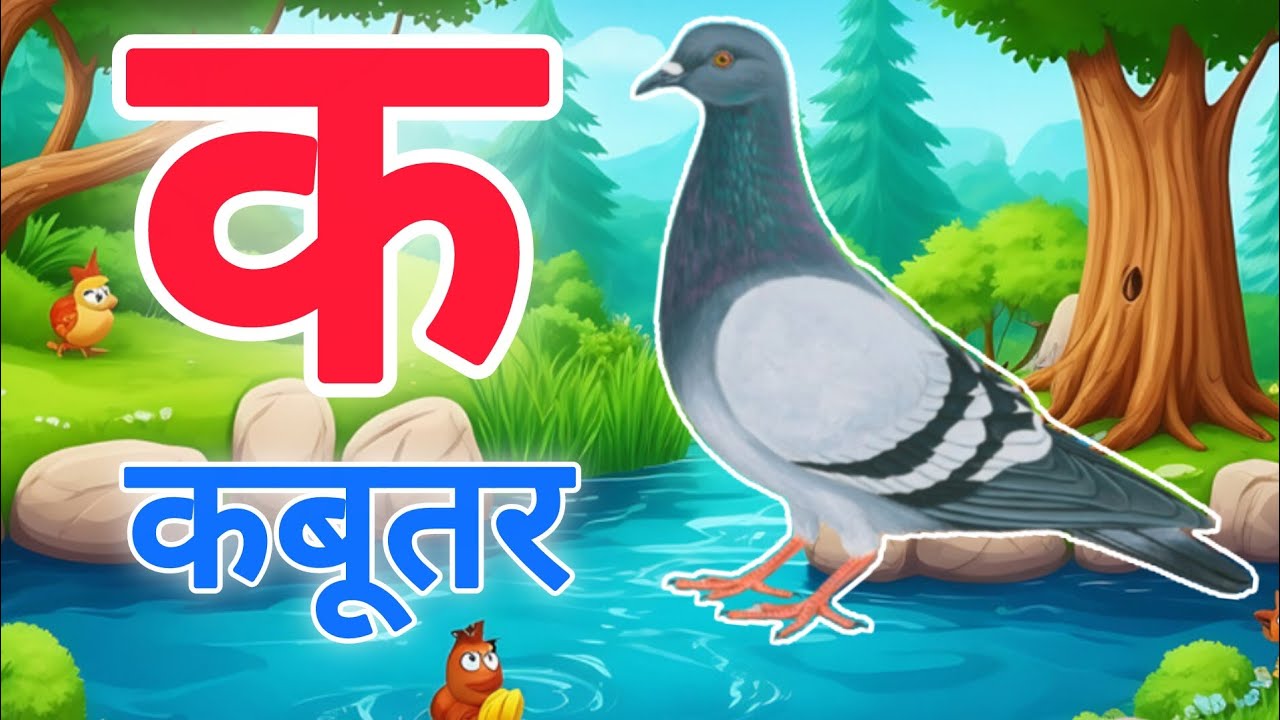 क से कबूतर,अ से अनार a se anaar k se kabutar | Hindi varnmala | ABCD क से कबूतर अ से अनार, for kids