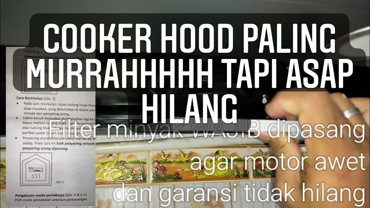 TERMURAH💲‼️COOKER HOOD RINNAI 126 B REVIEW ALAT SIRKULASI/VENTILATOR & RECYCLE/PENGHISAP ASAP-PART 1