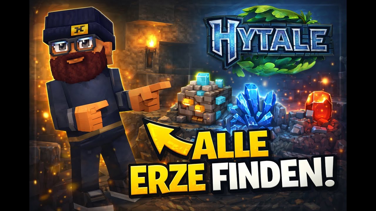 Hytale 💎 Erze Guide 🔥 Alle Erze finden & wo sie spawnen! - Deutsch