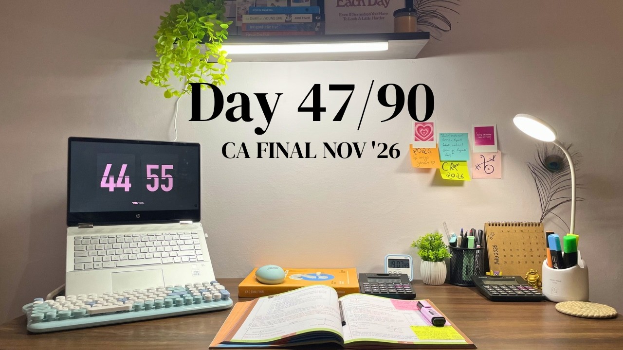 Day 47/90 | CA Final Nov'26 | Both Groups | Study With Me | Live