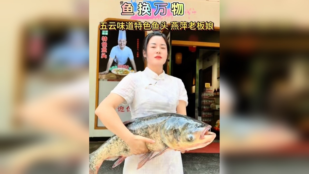 以鱼换物 偶遇人美心善的老板娘热心帮助 钓点大鱼送去感谢一下她