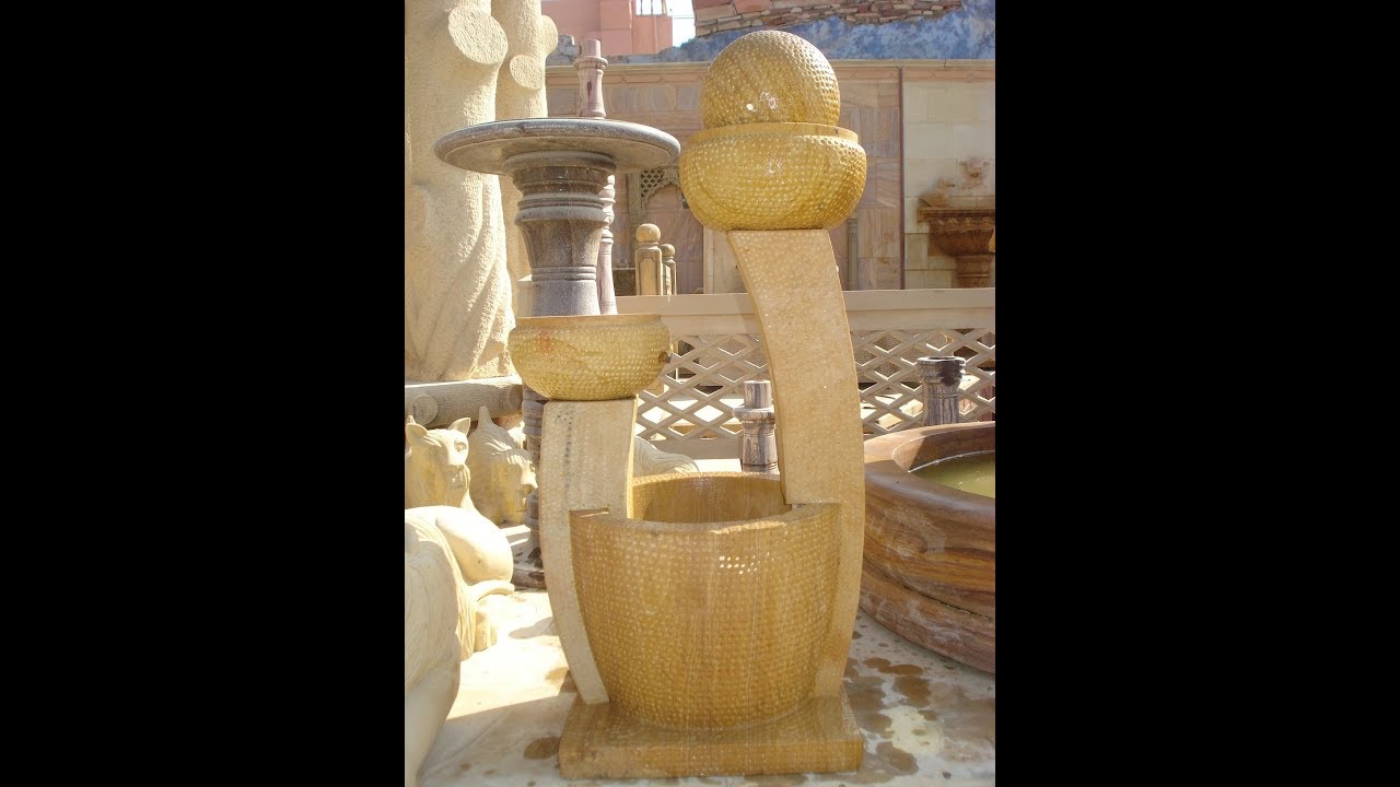 Water Fountain Outdoor Garden supplier India  | Stone Garden benches | Steinbrunnen garten Bank