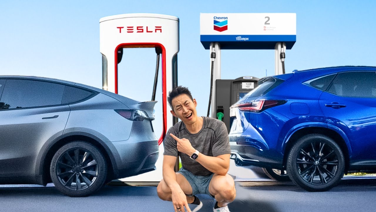 Gas vs Electric Car on a ROADTRIP (Hybrids are cheaper?)