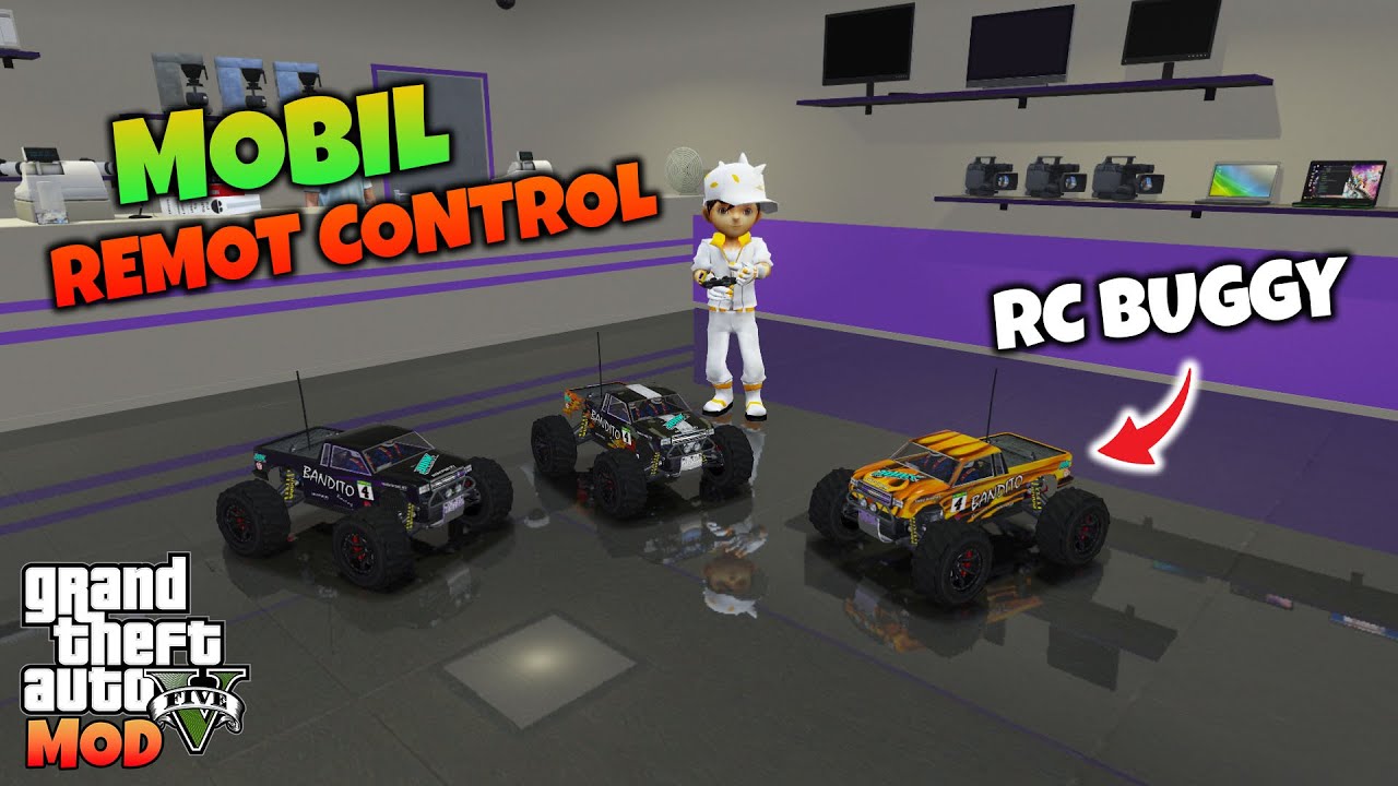BOBOIBOY CAHAYA MEMBELI MOBIL MAINAN RC BUGGY - GTA 5 MOD