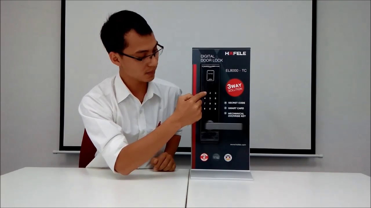 CÁCH CÀI ĐẶT KHÓA ĐIỆN TỬ HAFELE EL9000   sieuthikhoadientu com