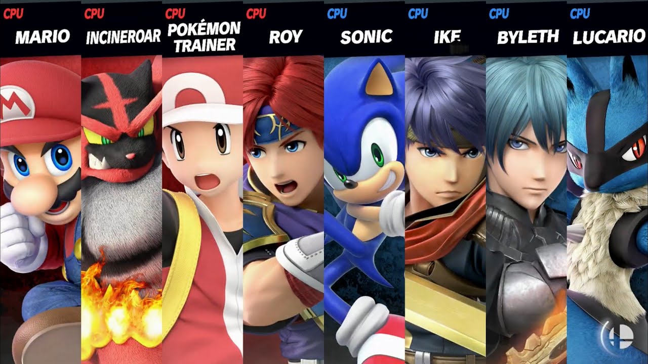 Super Smash Bros. Ultimate - Red Fire Fighters VS Blue OP Fighters