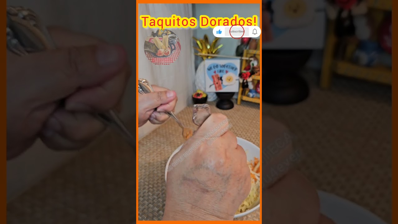 TAQUITOS DORADOS!  😋 Quien dijo yoooo!